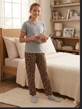 Just Love kids/teen Cheetah Print Leggings - Brown and Black